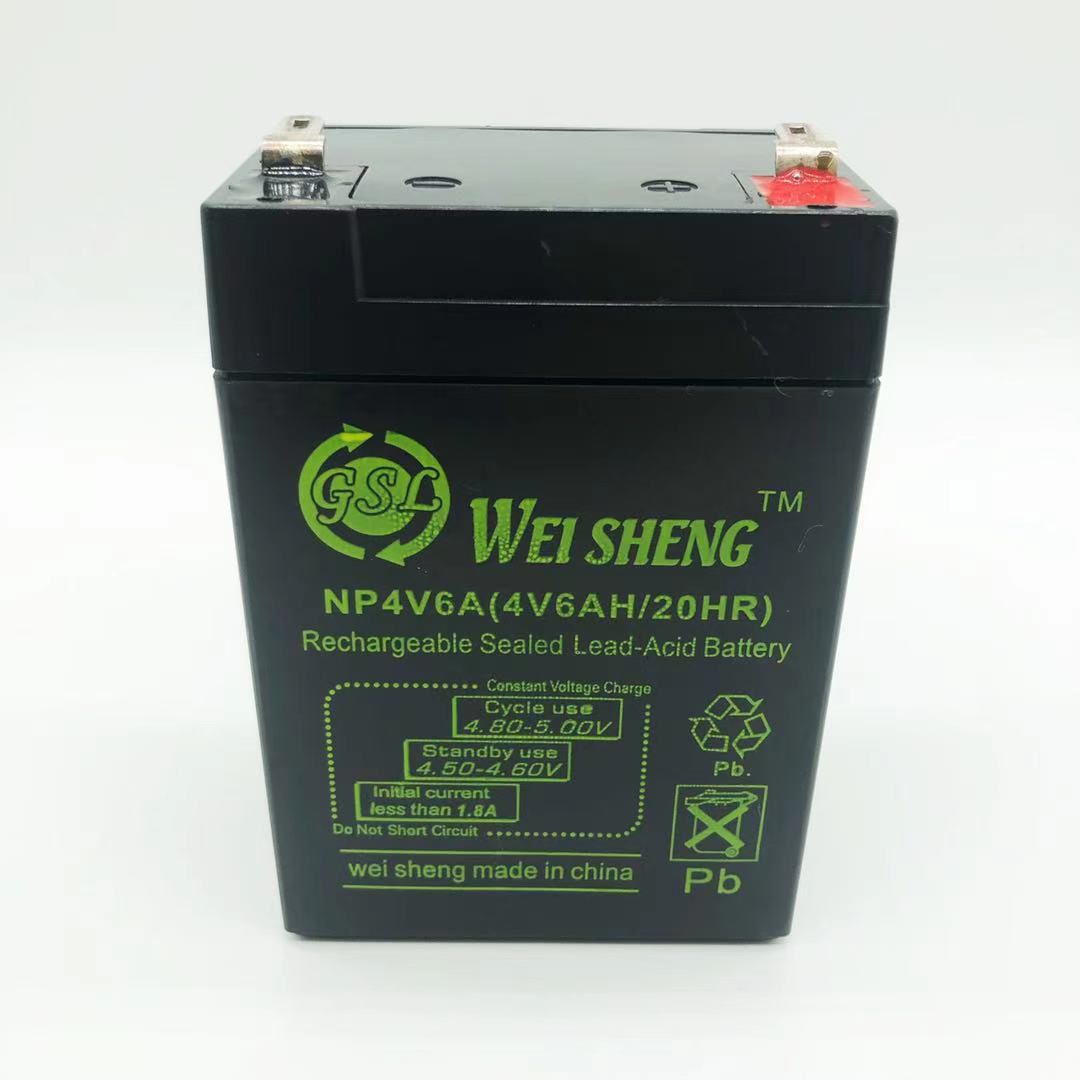 WEISHENG 4v 6ah Rechargeable Sealed Lead Acid Battery / 4V 6A | Daraz.lk