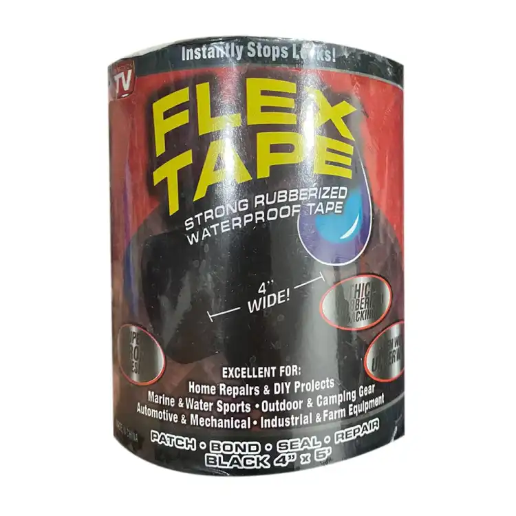 Super Strong Flex Plastic Patching Waterproof Tape Powerful Adhesive with a  Thick, Flexible Rubberized 4 (Fwpt)