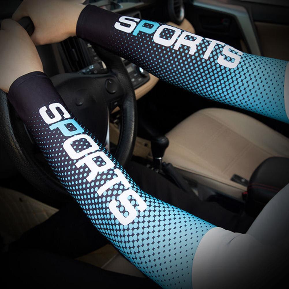 【KuaKe Mall】（Order message size）Long Gloves UV Protection Hand Protector Cover Arm Sleeves Ice Silk Sunscreen Sleeves Outdoor Arm Cool Cycling. 