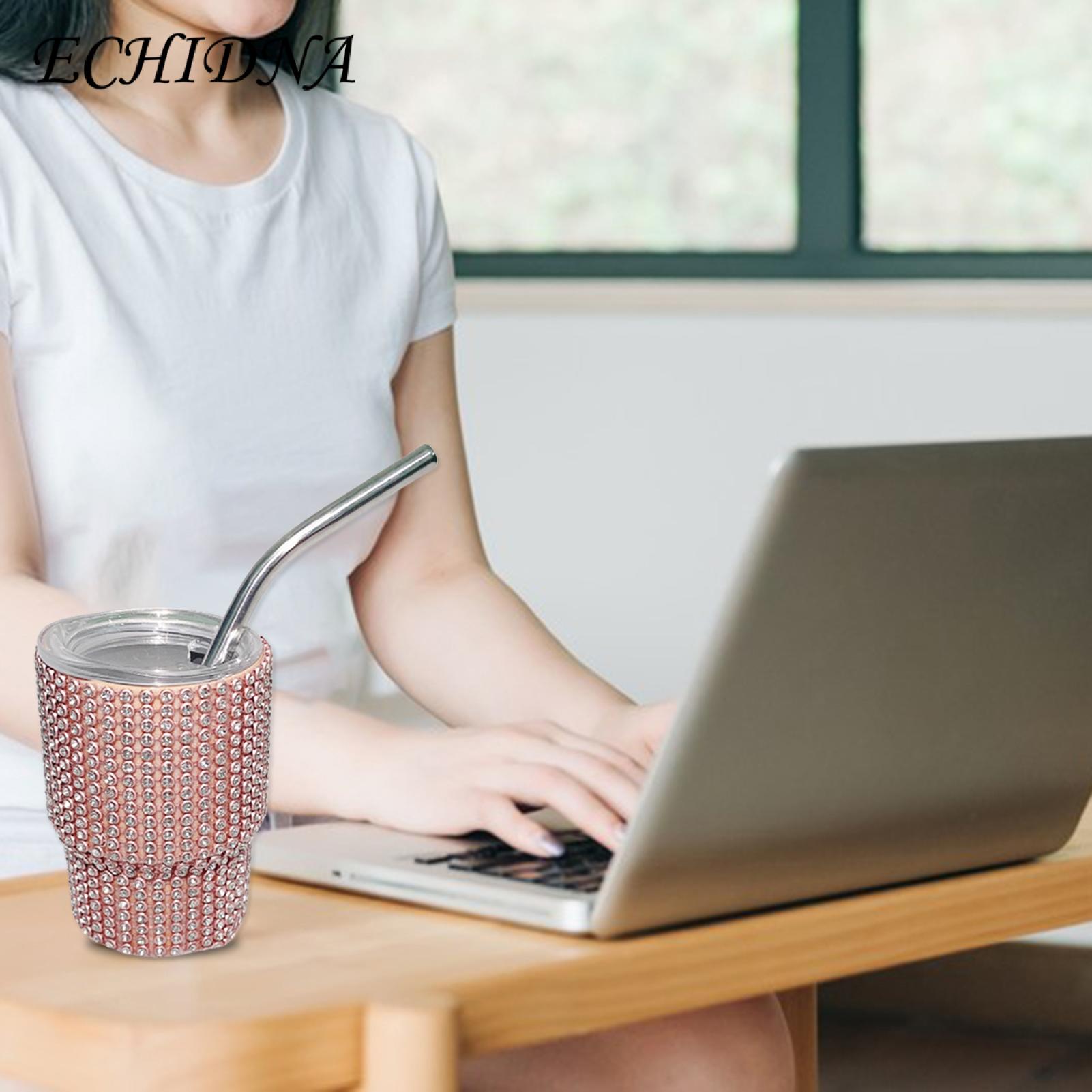 Straw Cup Sparkling Insulated Tumbler with Straw Leakproof Heat-resistant Water Cup Coffee Mug for Southeast Asian Buyers Coffee Cup. 