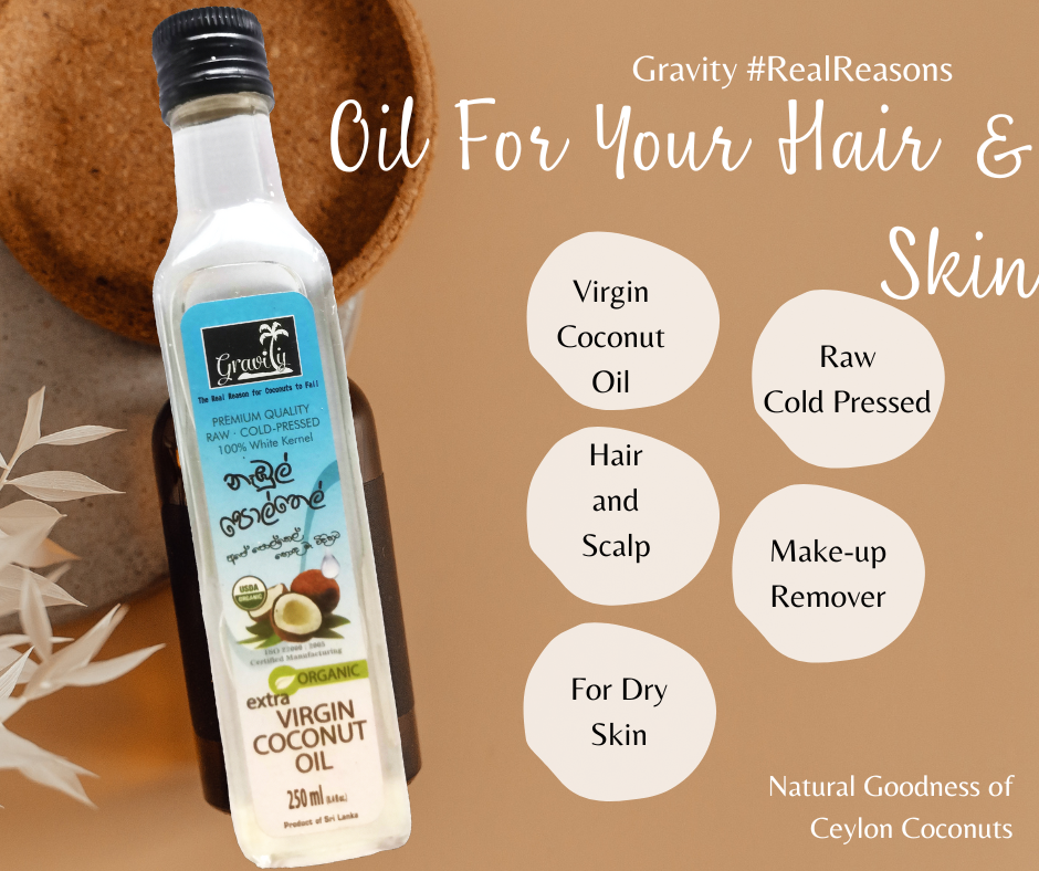 Hair Oil Virgin Coconut Oil with Natural Lavender - Hair Oil and Moisturizer 100ml. 