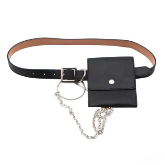 leather hip belt with pouches