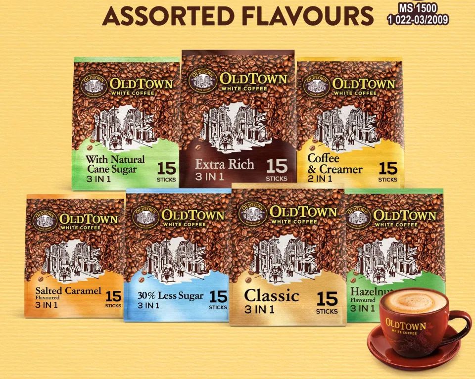 OLDTOWN White Coffee All Flavors