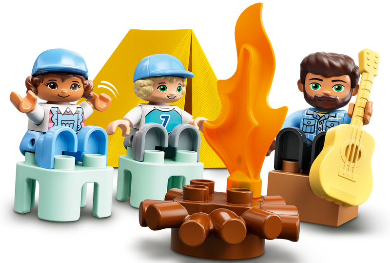 LEGO DUPLO Town Family Camping Van Adventure - 10946 - Playing and Learning Blocks for Toddlers and Kids - New 2021 - (30 Pieces). 