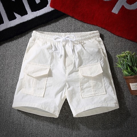 Internet Celebrity Jumpsuit Workwear Trendy Men 2019 Popular Suit Hip-Hop Fashionable Brand Loose Korean Style Trendy Summer Two-Piece Set. 