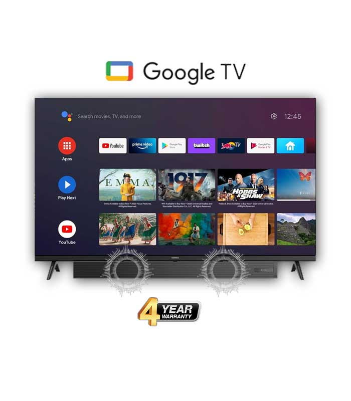 Konka 65 Inch V Max Google Smart TV with Sound Bar – V