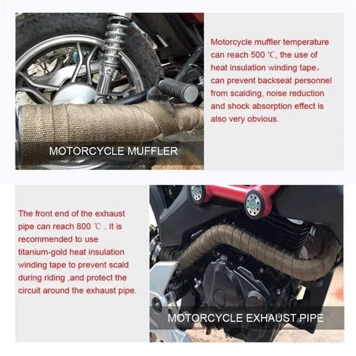 Motorcycle Exhaust Tape Wrap - 5M