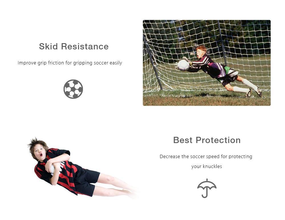 BOER Anti-skid Finger-save Child Goalkeeper Gloves for Goalie Beginners BOER Anti-skid Finger-save Child Goalkeeper Gloves for Goalie Beginners