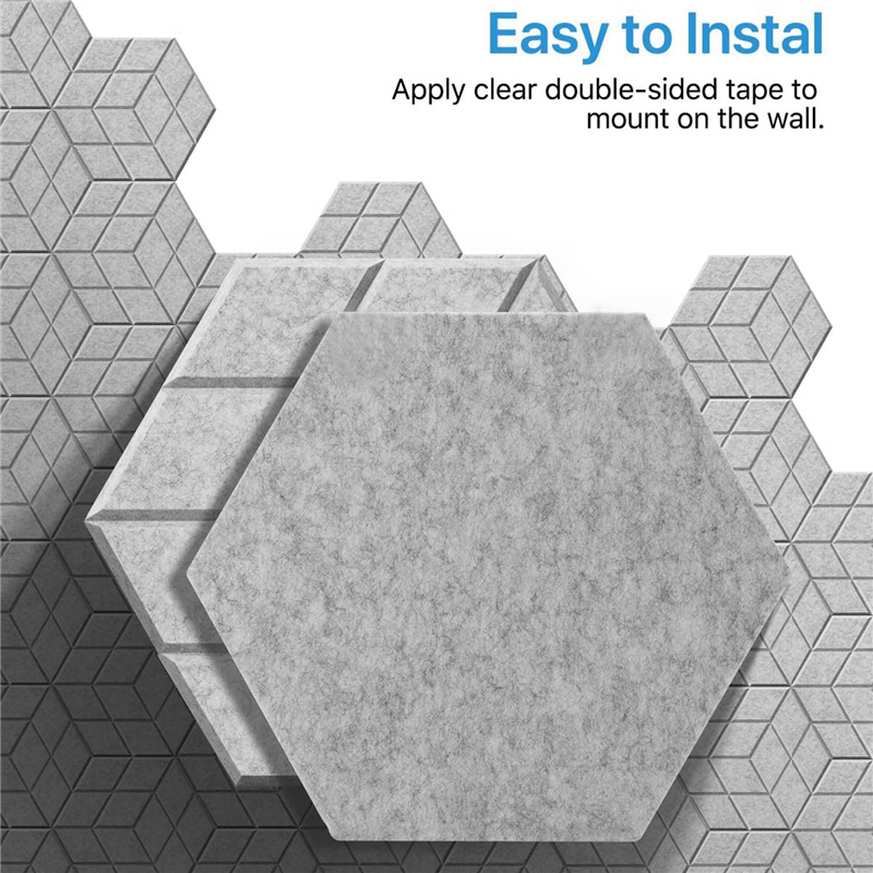12 Pack Self-Adhesive Acoustic Sound Proof Foam Panels 13.8 X 12 X0.4Inch Soundproof Wall Panels ,for Studios/Recording Studios/Offices ,Gray. 