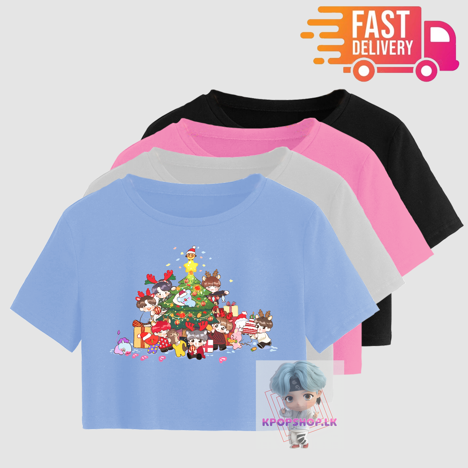 BTS Tshirt Christmas KPOP Bangtan Boys 