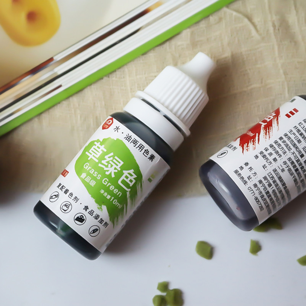 12 Colors 10ml Natural Ink Food Coloring Cake Pastries Cookies DIY Craft Pigment. 