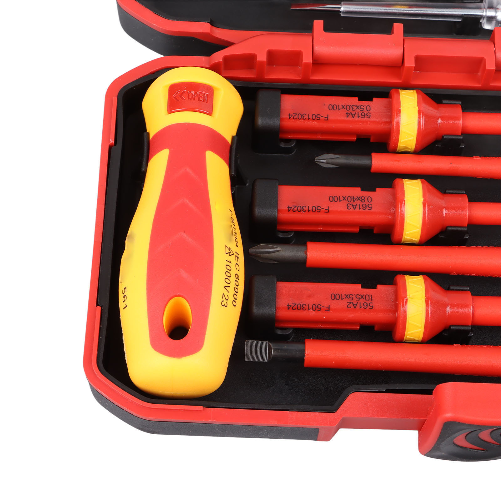 Insulated Screwdrivers Set Certified Durable Electrical Screwdriver Set Ergonomic Handle Interchangeable for Repairing. 