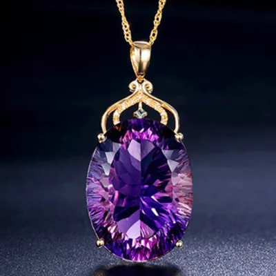 Cheap amethyst deals necklace