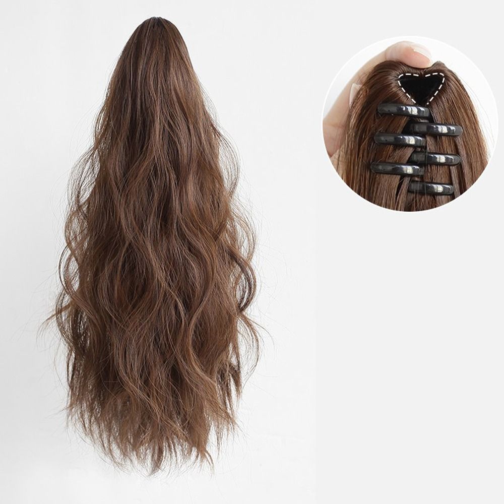 Smooth Invisible Water Wave Wavy False Long Synthetic Girls Heat