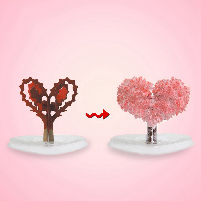 Growing Tree Paper Sakura Crystal Trees Desk Cherry Blossom Toys Xobw. 