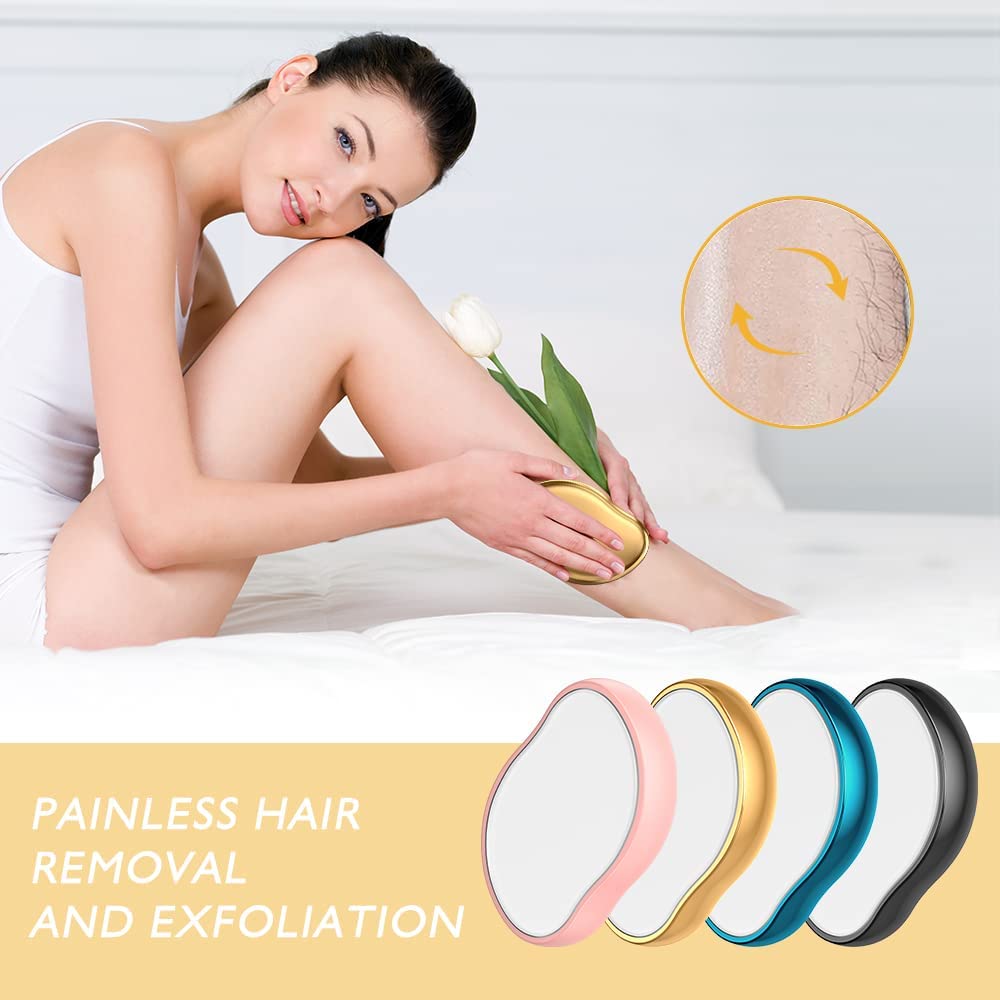 Crystal Hair Eraser Physical Hair Remover Rubber Safety Epilator Reusable Easy Clean Body Beauty Glass Hair Removal Tool. 