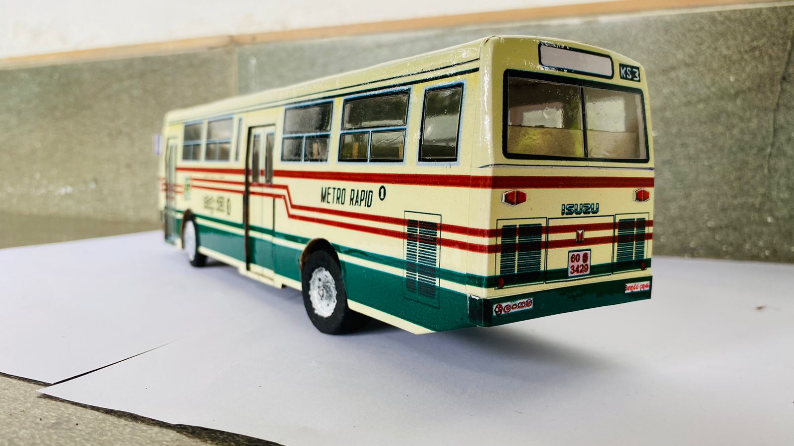 Fully Hand made Isuzu Metro ECR 500 Model Bus. 