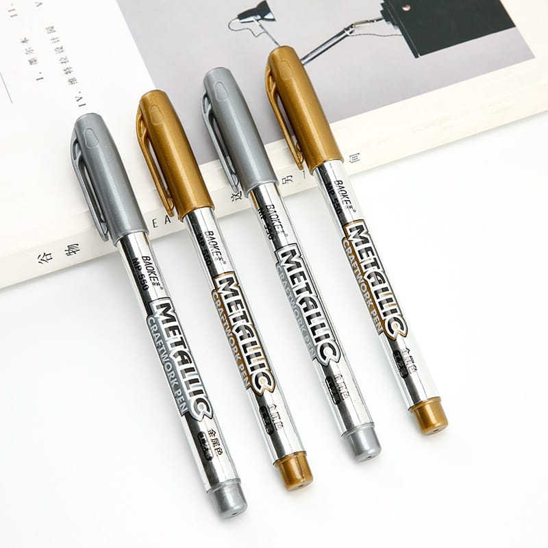 Metallic Paint Permanent Gold Marker Pen | Resin art | Craft work | Gold Marker | 1.5mm. 