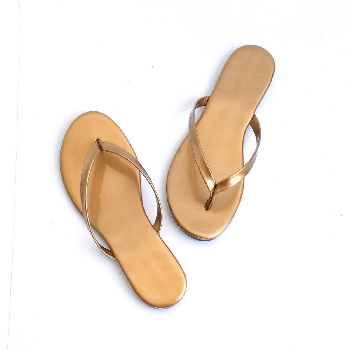 gold slippers for women