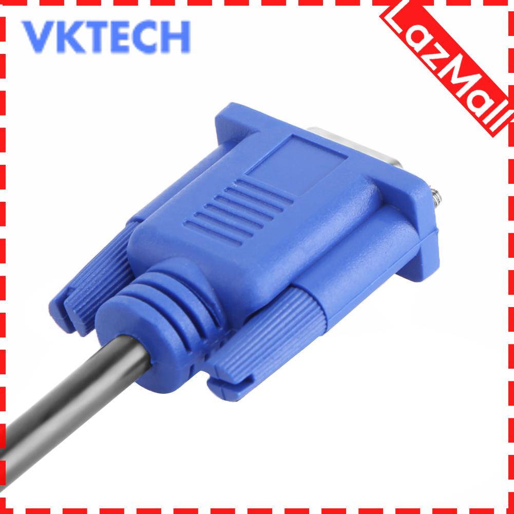 VGA Splitter Cable 1 Computer to Dual 2 Monitor Male to Female Adapter Wire. 