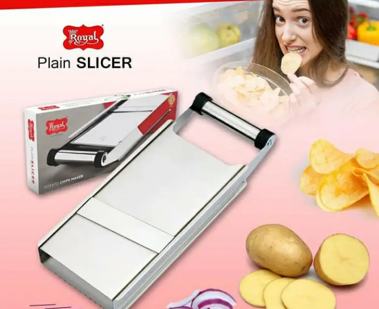 Best Quality Royal Plain Slicer Stainless Steel Potato Chips Maker Chips  Cutter