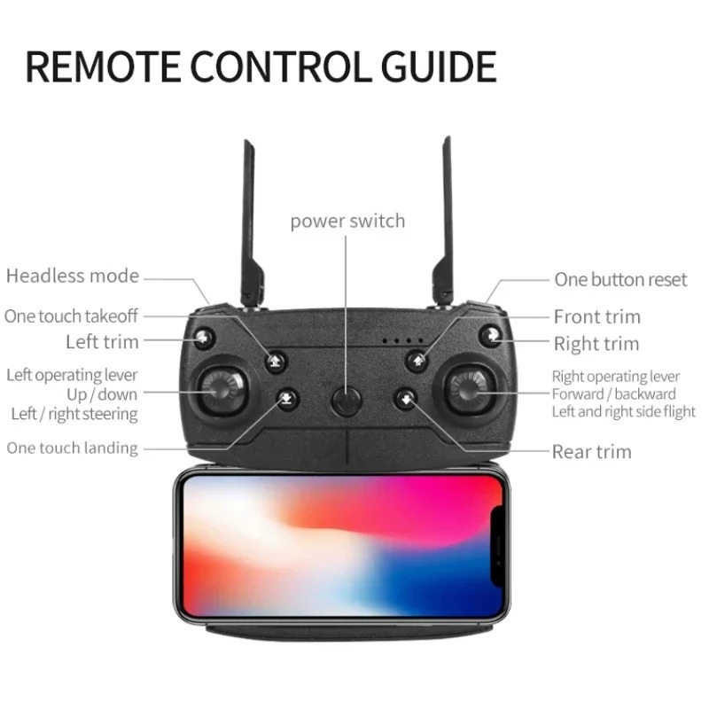 E88 Pro Dual-Camera Drone 4k Profesional HD 4k Rc Airplane Drone  Dual-Camera Wide-Angle Head Remote Quadcopter Airplane Toy Helicopter. 