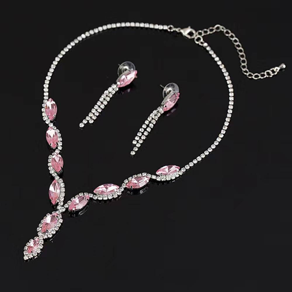 Elegant Bridal jewelry set Charming Jewelry set Wedding necklace Earring set for Party accessory Festival jewelry Bridal wear Evening elegance Gift for ladies