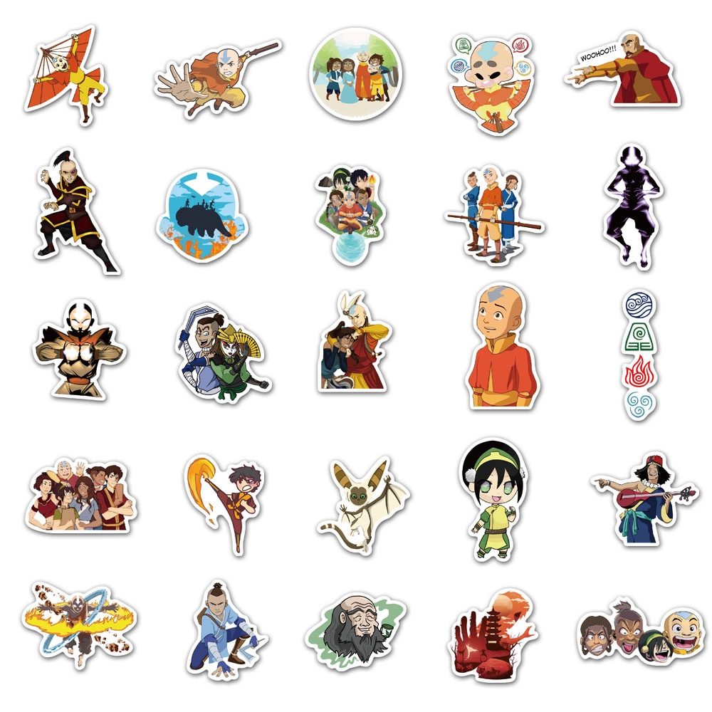 20/40/60pcs Avatar The Last Airbender Stickers Laptop Luggage Skateboard Stickers. 