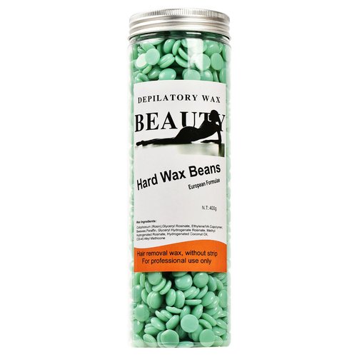 400g Depilatory Wax Beads, Hard Wax Beans for Painless Hair Removal, Brazilian Waxing without strip for Underarms Leg Face 4bhw. 