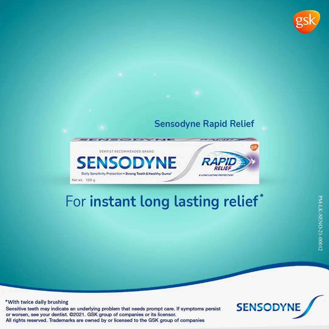 Sensodyne® Toothpaste Rapid Relief 120G Sensitive Toothpaste for daily ...