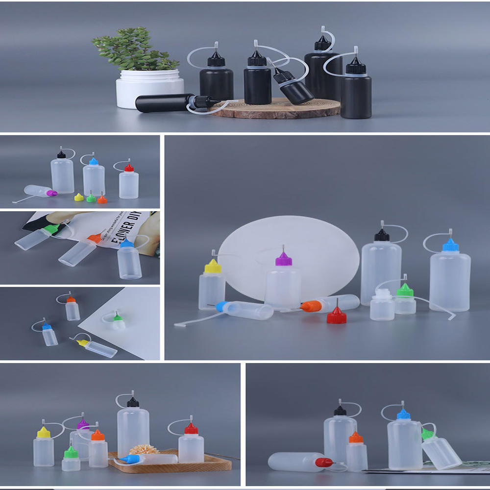 Silicone Oil Injection Pinhole Tip Small With Bottle Plastic Extruded LDPE. 