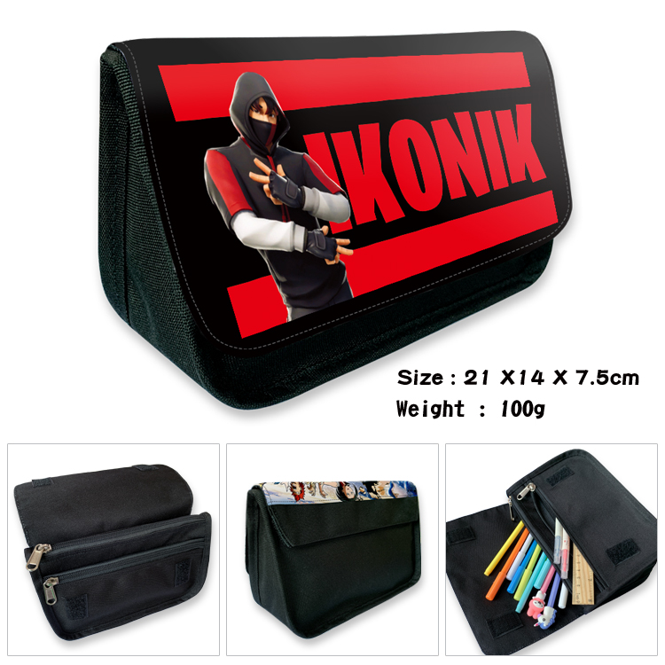 2023 Battle Royale Pencil Case for Boys Fortnite Game Large Capacity Pen Bag Student School Supplies Kids Gift. 