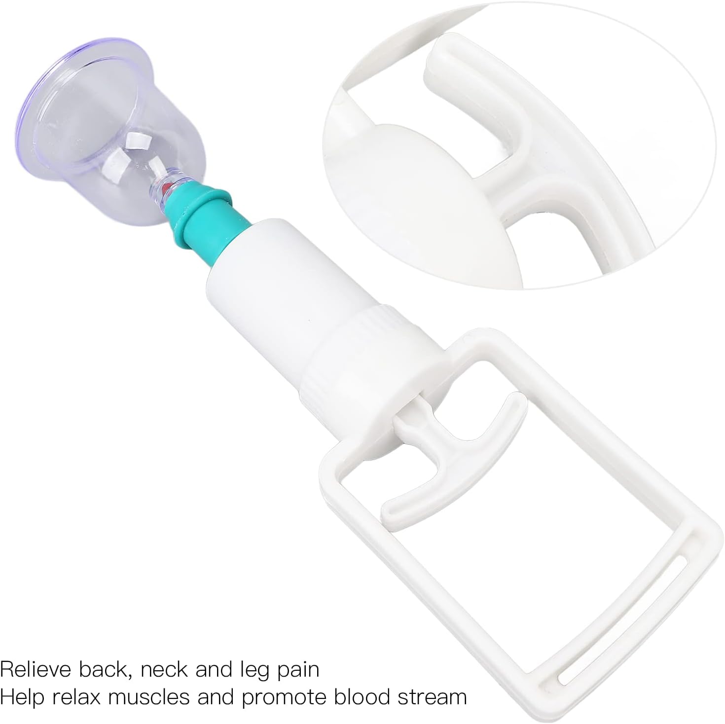 6pcs Cupping Cup,Professional Cupping Therapy Set Plastic Vacuum Suction Cup with Hand Pump for Back Neck Pain. 