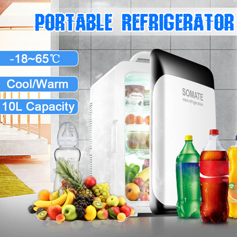 Mini Fridge Homes Blue Car Refrigerator Offices Mini Fridge Electric Cooler and Warmer 12V 4L Portable Compact Refrigerator Multi-Functional for Cars and Dorms