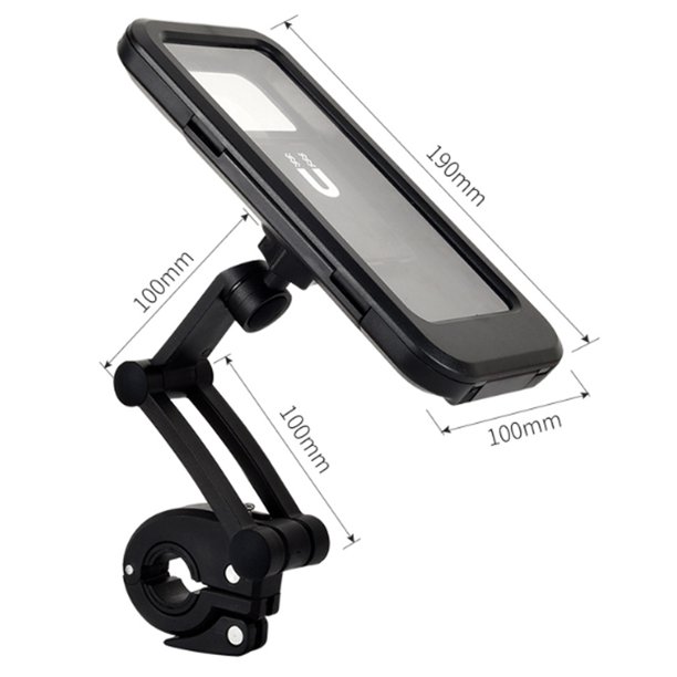Waterproof Bike Phone Mount Cell Phone Holder for Motorcycle - Bike Handlebars, 360° Adjustable Universal Motorcycle Phone Mount Bike Phone Holder with TPU Touch-Scree. 
