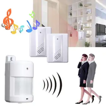 2 In1 Wireless Infrared Detector Motion Sensor Alarm Bell Chime