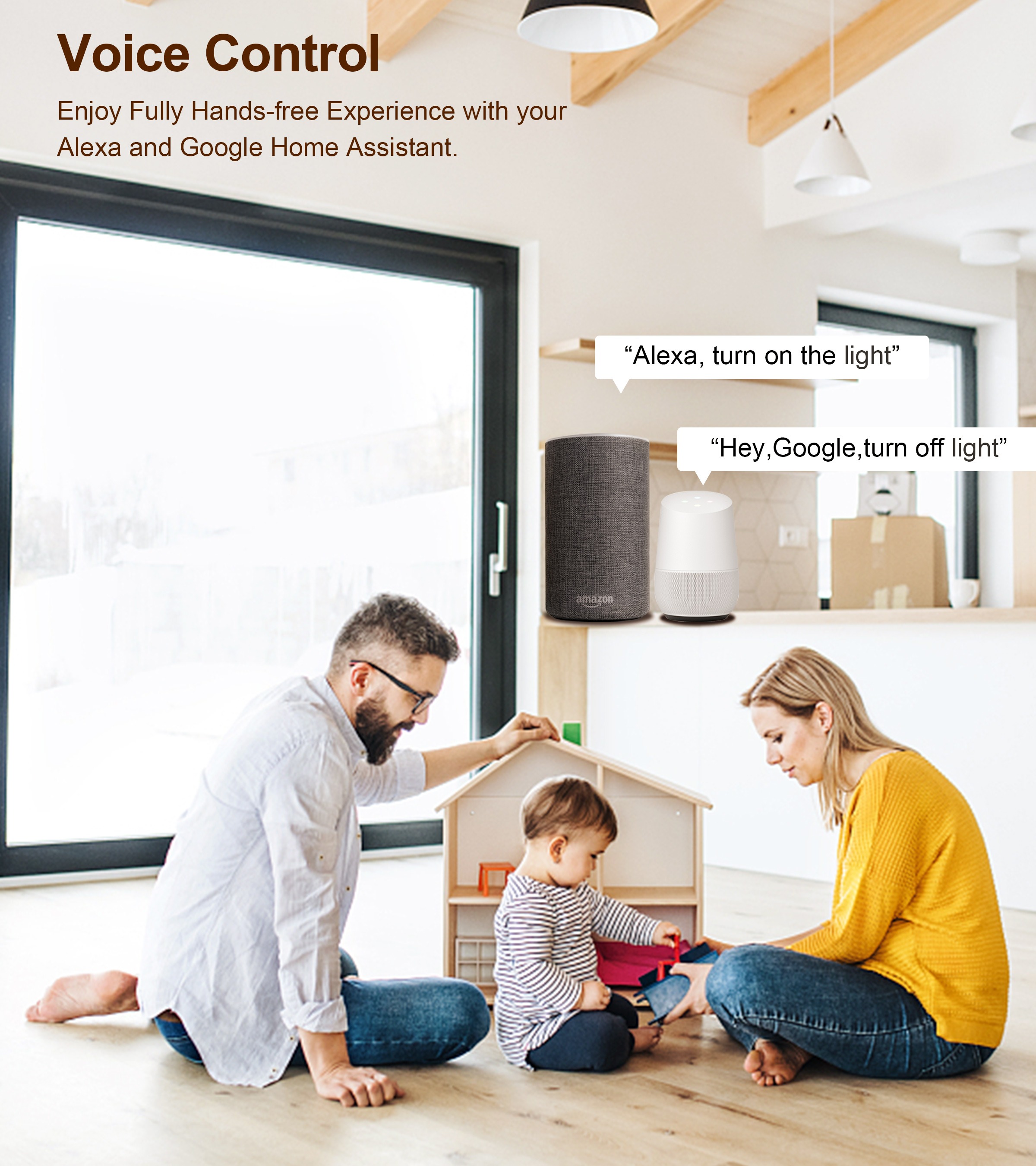 Mini Tuya Wifi Smart Light Switch 2/3/4 gang/Ch Module Supports 2 Way Control, App Remote Control DIY Breaker 100-240V, Work with Alexa Google Home. 