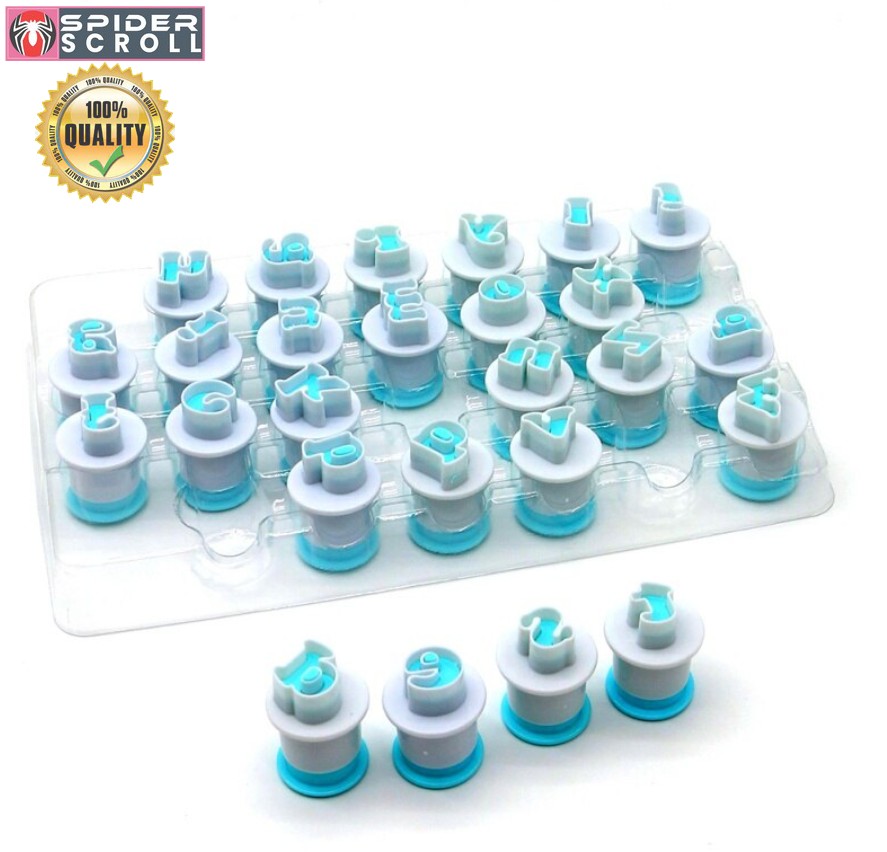26pcs Digital Lowercase Alphabet Cookie Cutter Fondant Cutter Baking Cupcake Mold Cake Decorating. 
