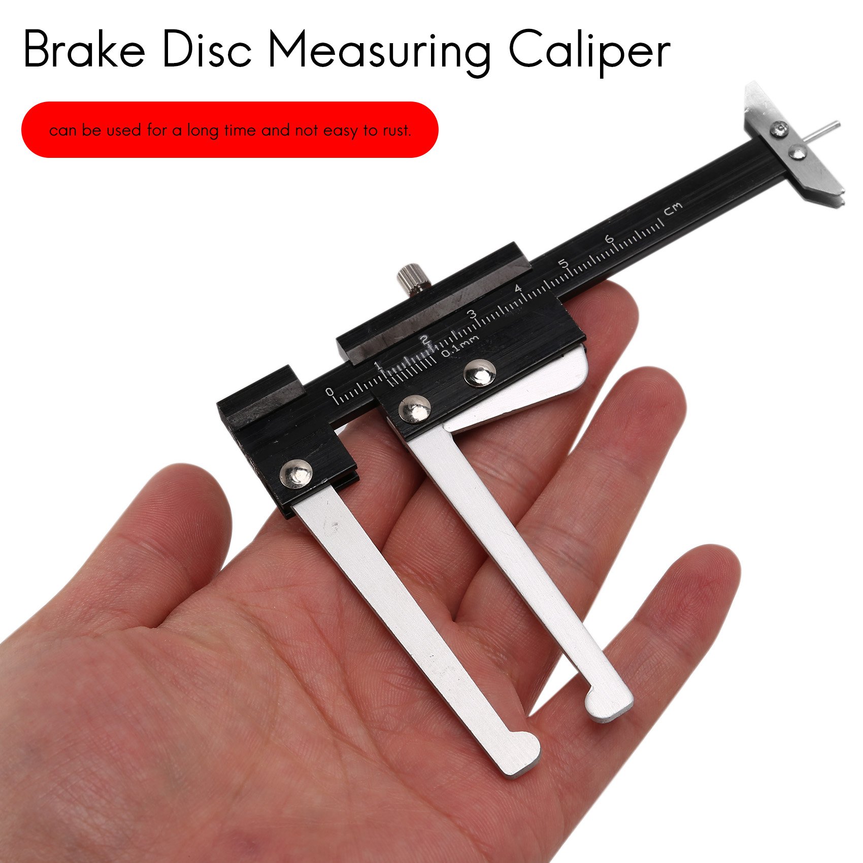 Disc Brake Rotor Caliper 0-60mm Gauge Gage Micrometer Measuring Tool. 