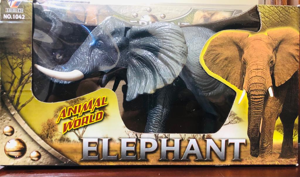 Moving best sale elephant toy