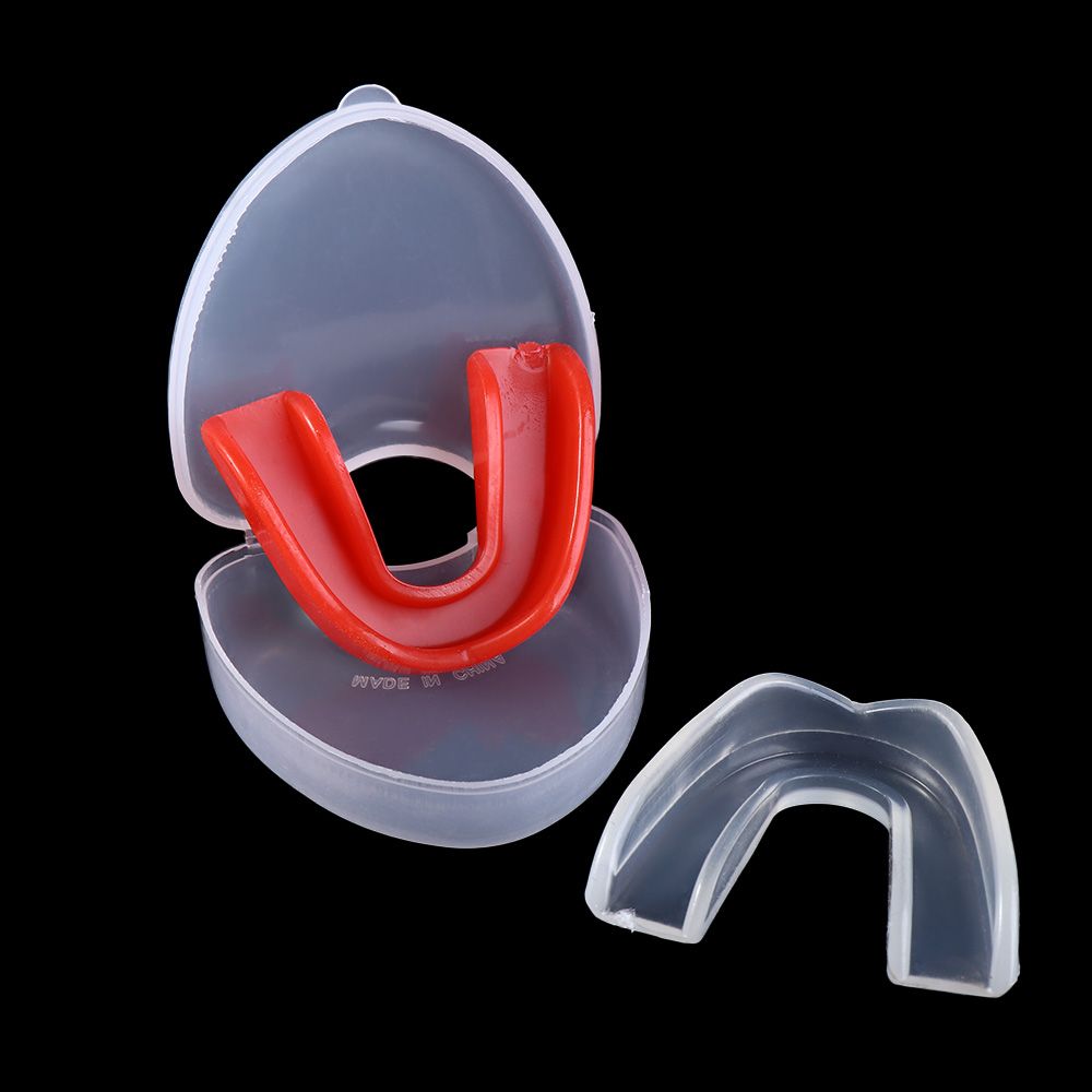 Eva Reusable Karate Basketball Children Boxing Teeth Protector With Plastic Case Box Adults Mouthguard Sports Mouth Guard