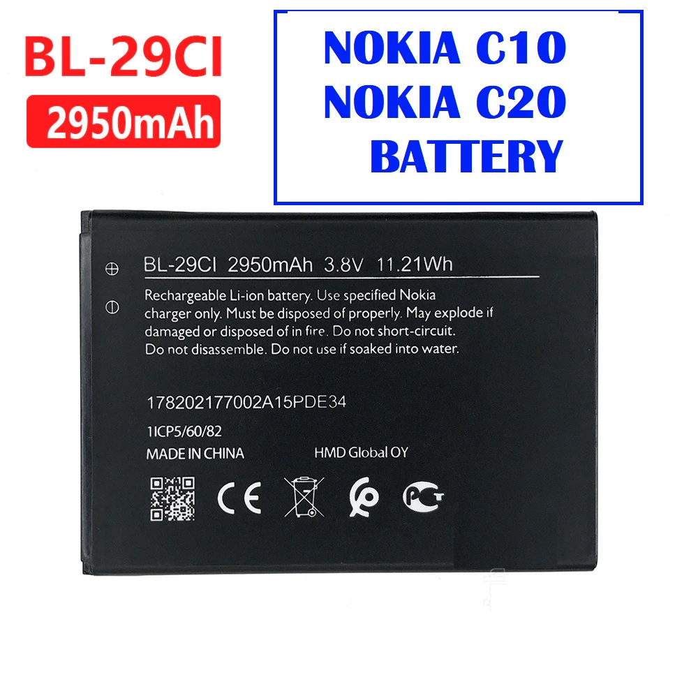 nokia c10 battery