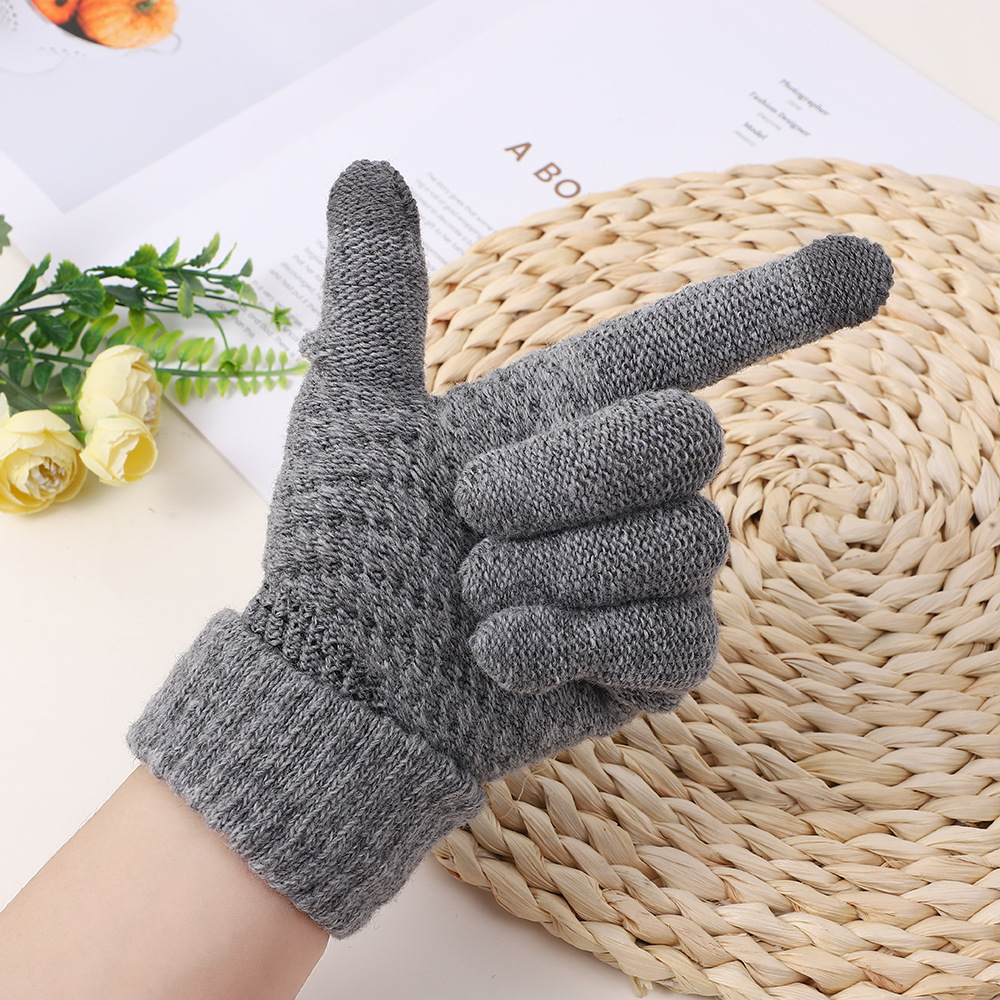 Gloves Men's Winter Riding Warm with Velvet Touch Screen Student Winter Female Cycling Sports Windproof Cold-Proof Men Driving. 