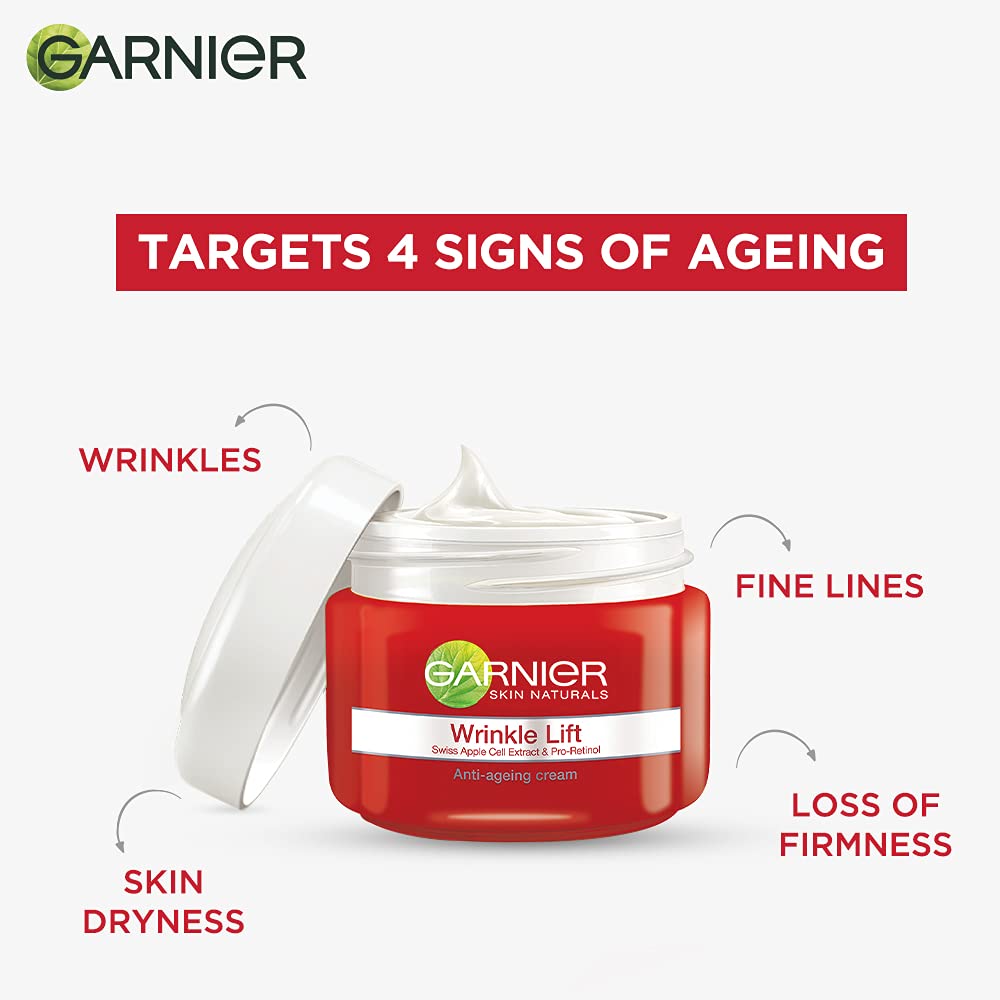 Garnier Wrinkle Lift Anti-Ageing Cream, 18 g. 