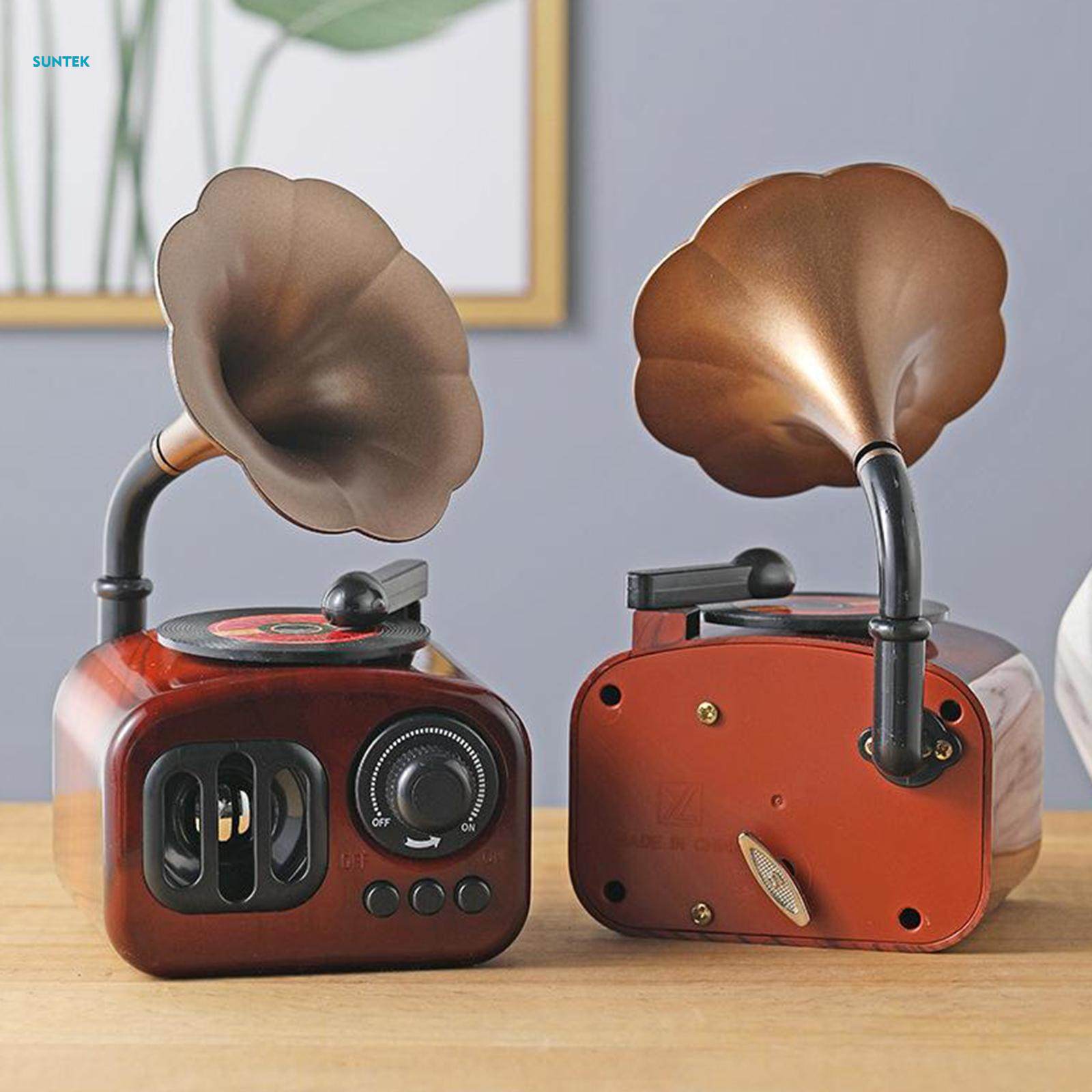 Classical Retro Gramophone Art Music Box Home Desktop Decoration Crafts. 