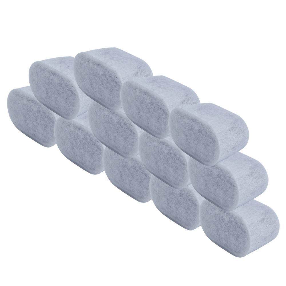 12-Pack Replacement Charcoal Water Filters For Keurig Coffee Machines White