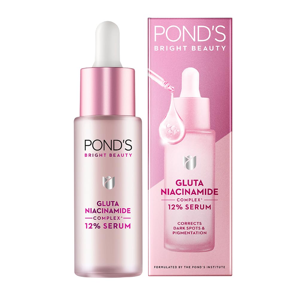 Pond's Bright Beauty Anti-Pigmentation Serum for Flawless Radiance with 12% Gluta-Niacinamide Complex SAM
