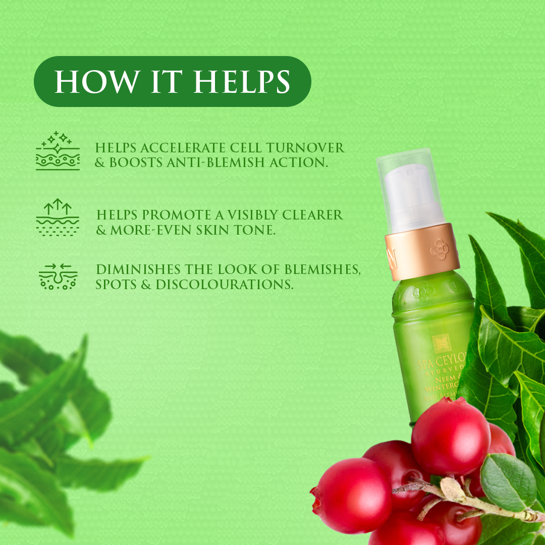 Spa ceylon - Anti-Blemish Spot Treatment - Neem and Wintergreen 20ml. 