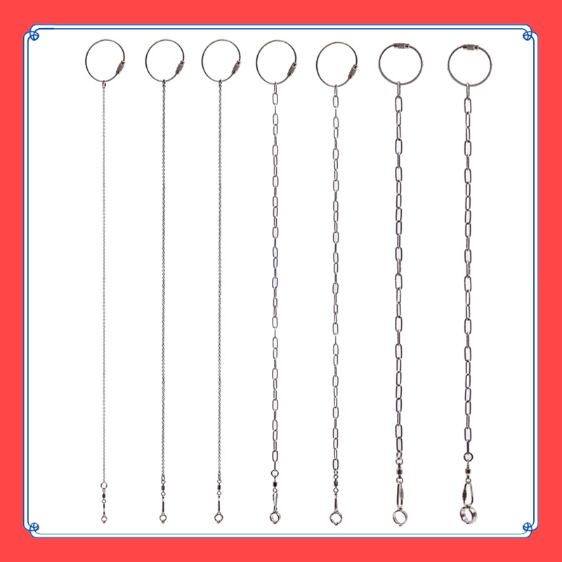 VibeVendor Parrot Stainless Steel Foot Ring Chain Opening Activity Ring for Lovebird Cockatiel Parakeet Bird Stand Anklet Bird Leg Rings. 