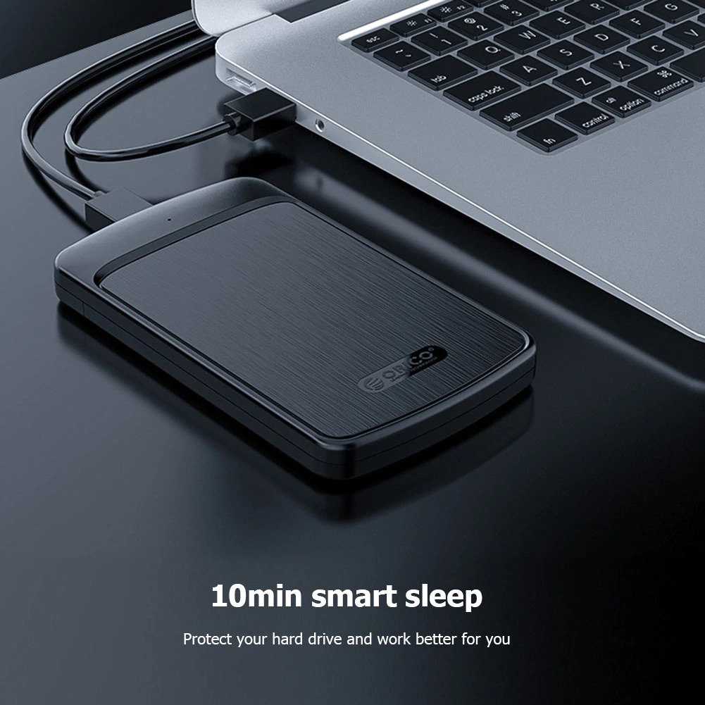 Hibuy USB 3.0 To SATA 2.5-Inch External Hard Disk SSD Enclosure Hard Disk SSD Adapter. 